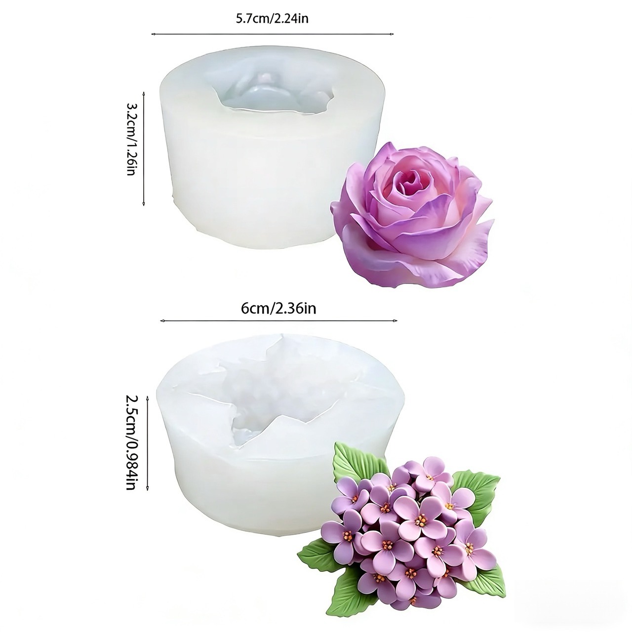 قالب سيليكون ثلاثي الأبعاد على - مراجعة Resin Art Rose وسعره